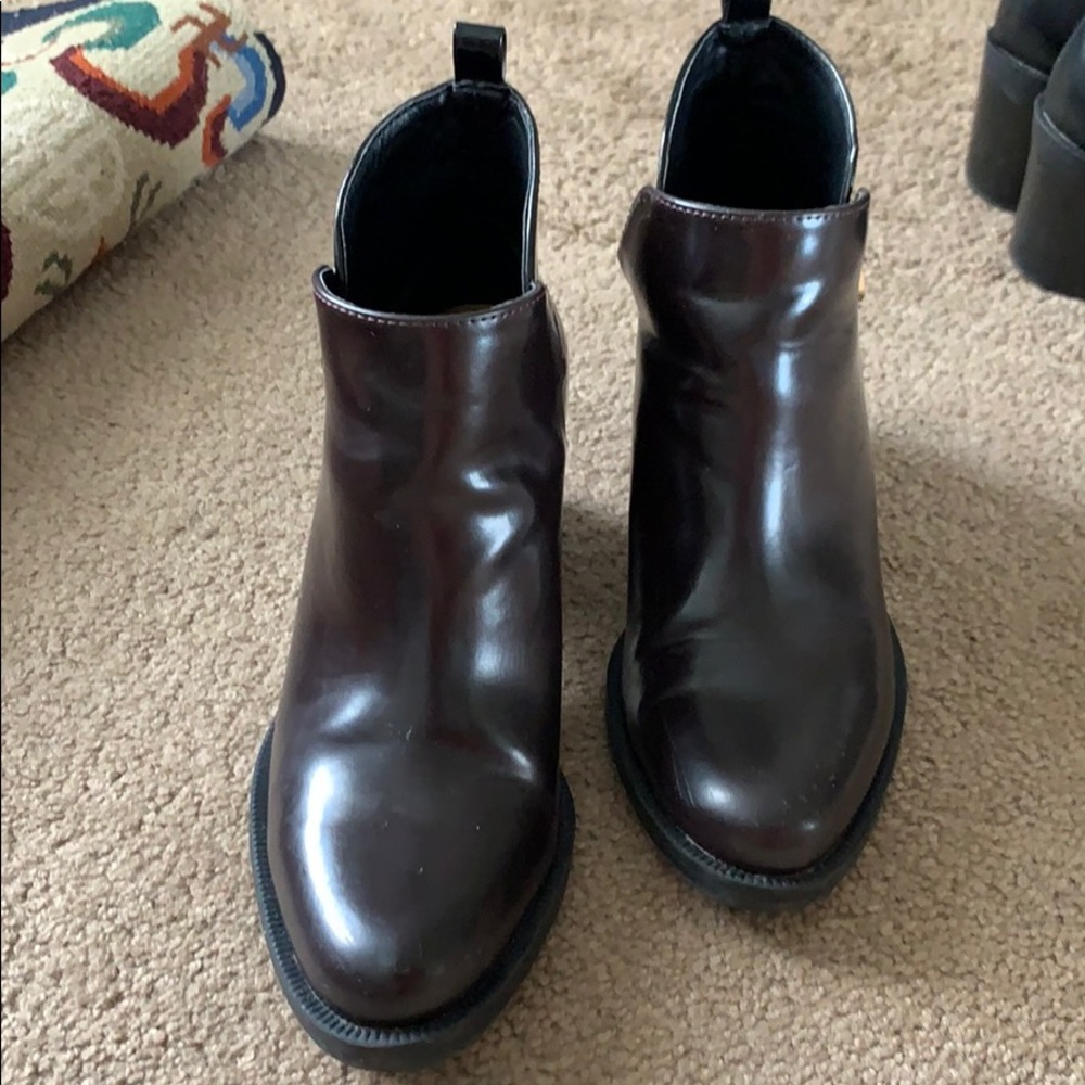 Zara two tone ankle boots